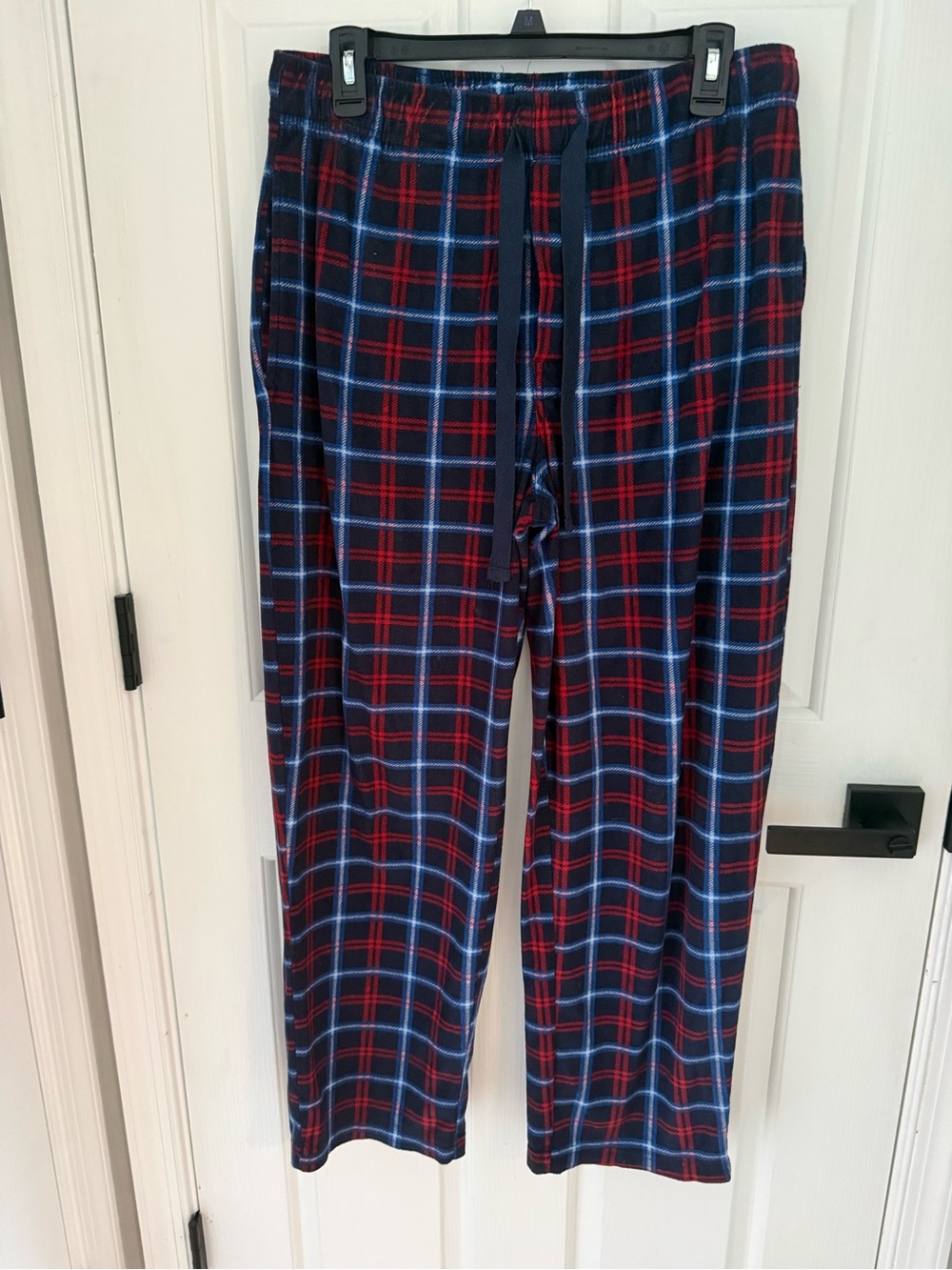 Izod Men's Navy Plaid Pajama Pants